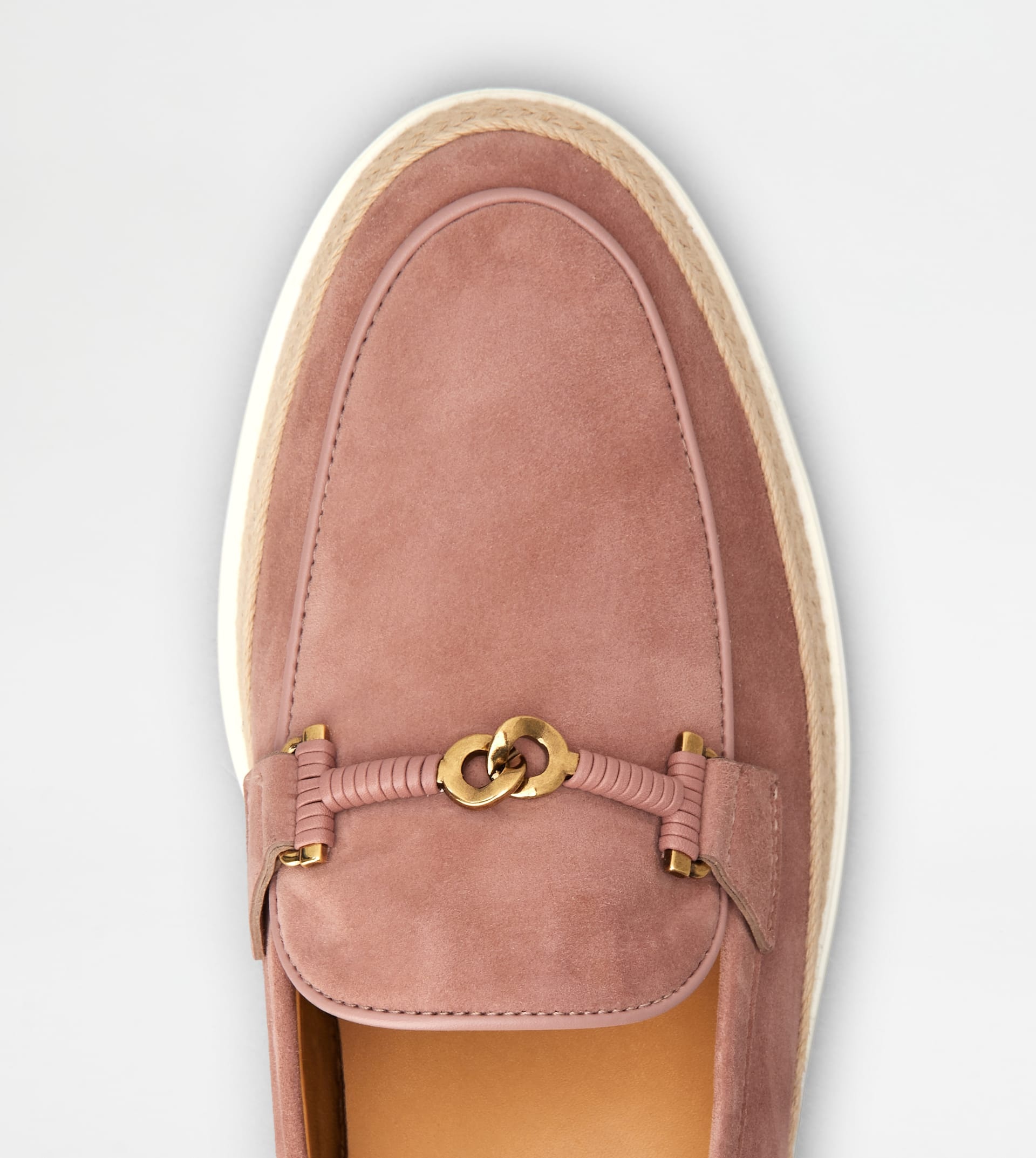LOAFERS IN SUEDE - PINK - 5