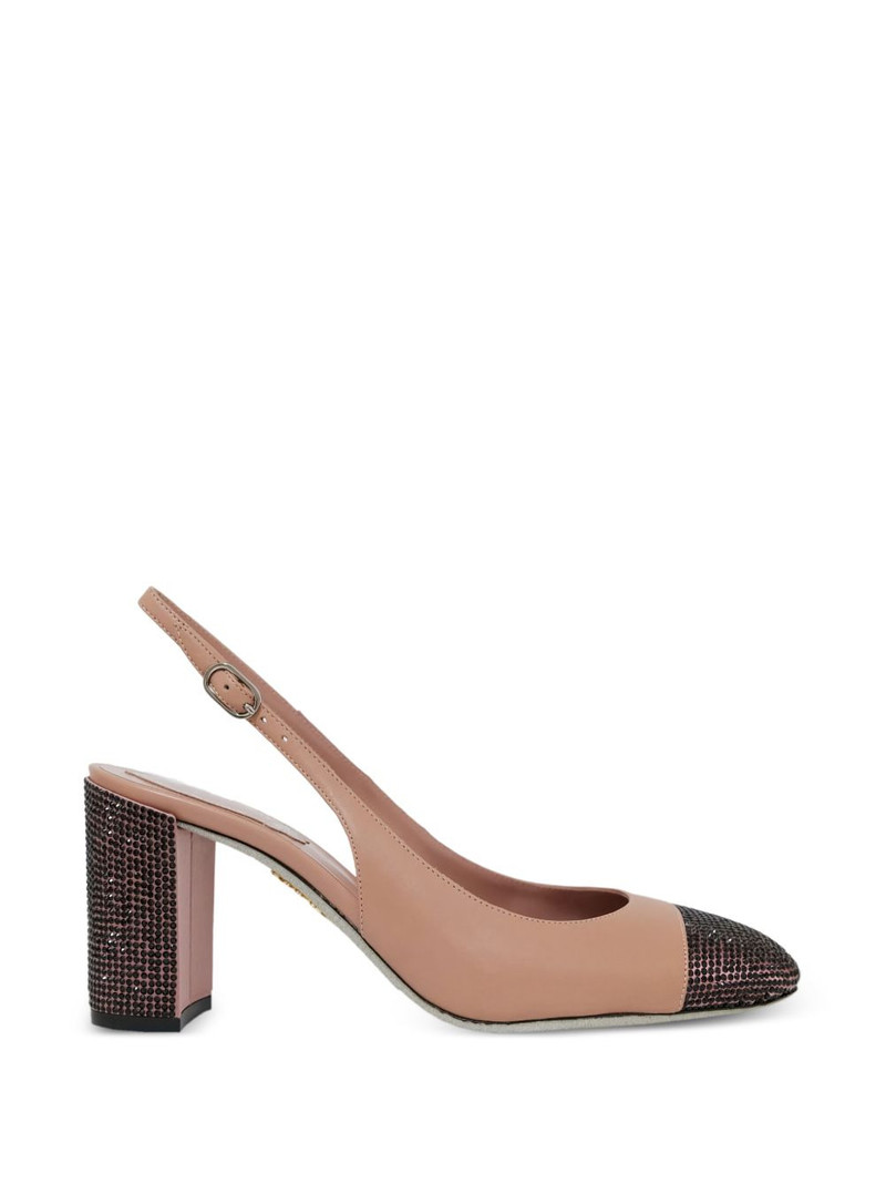 rhinestone-embellished slingback pumps 1