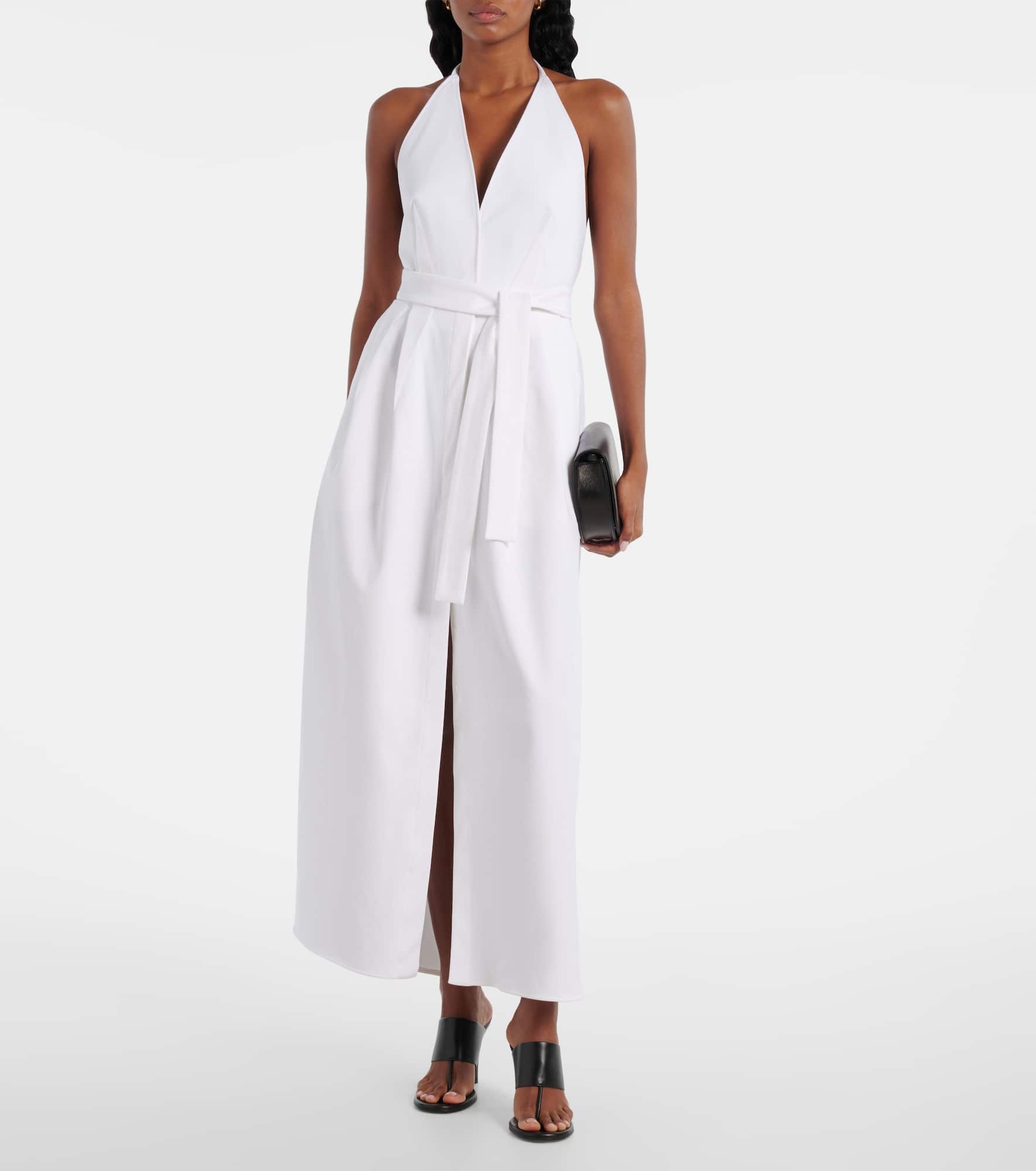 Cotton-blend gabardine maxi dress - 2