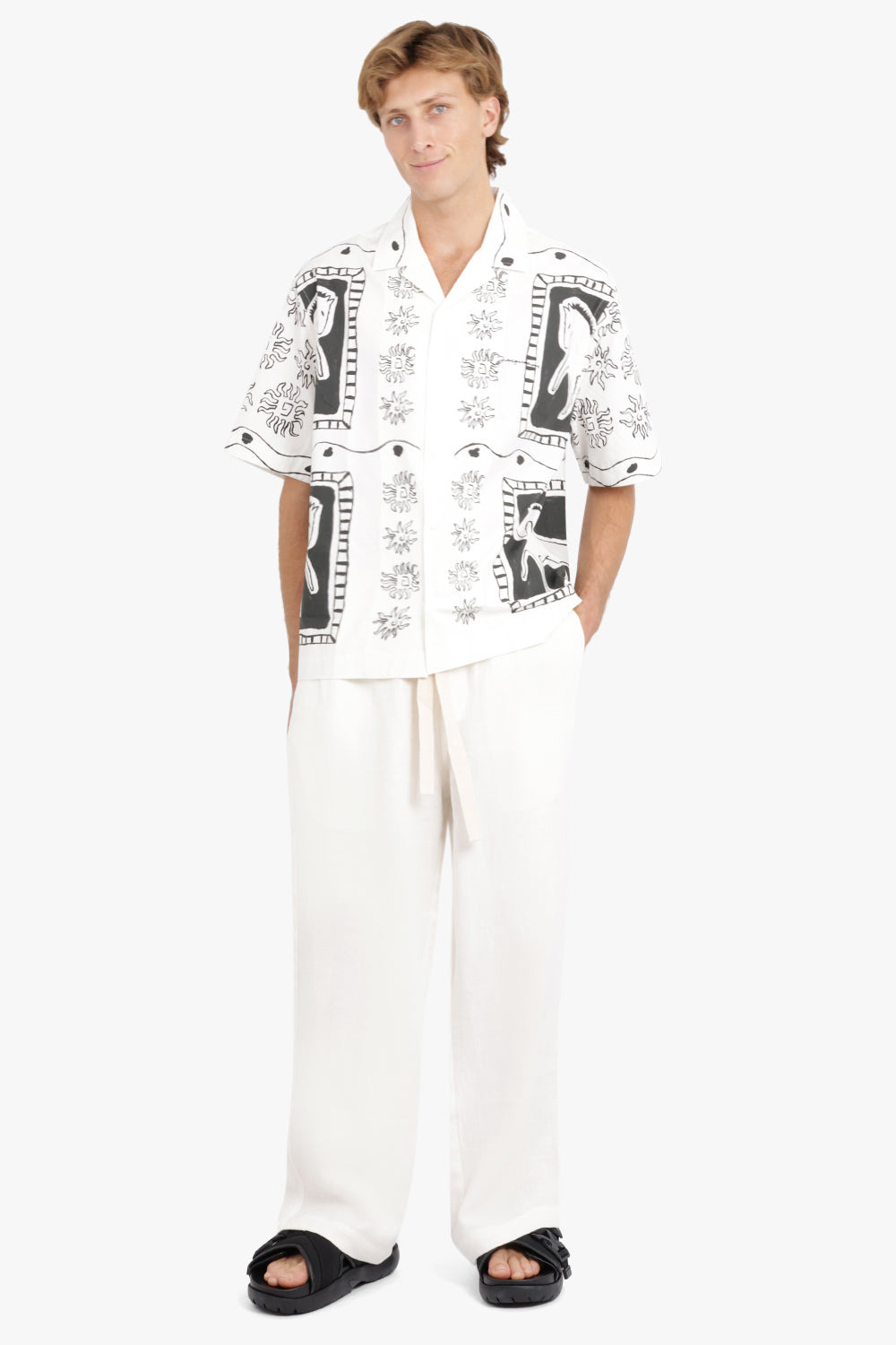 LA CHEMISE JEAN | FRISE HORSE BLACK/WHITE - 2