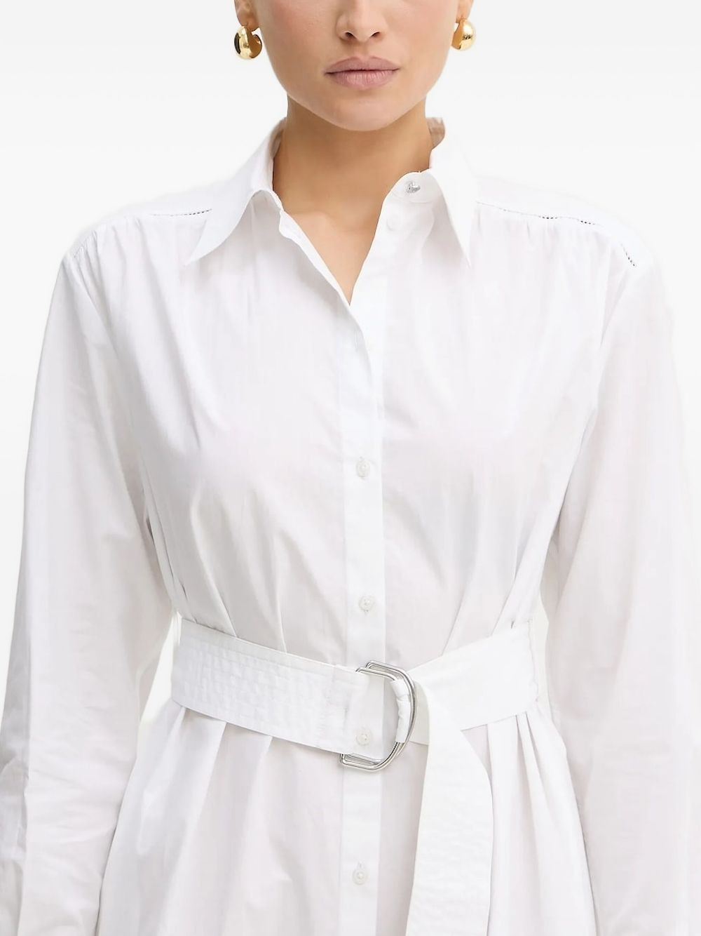 belted shirt mini day dress - 3
