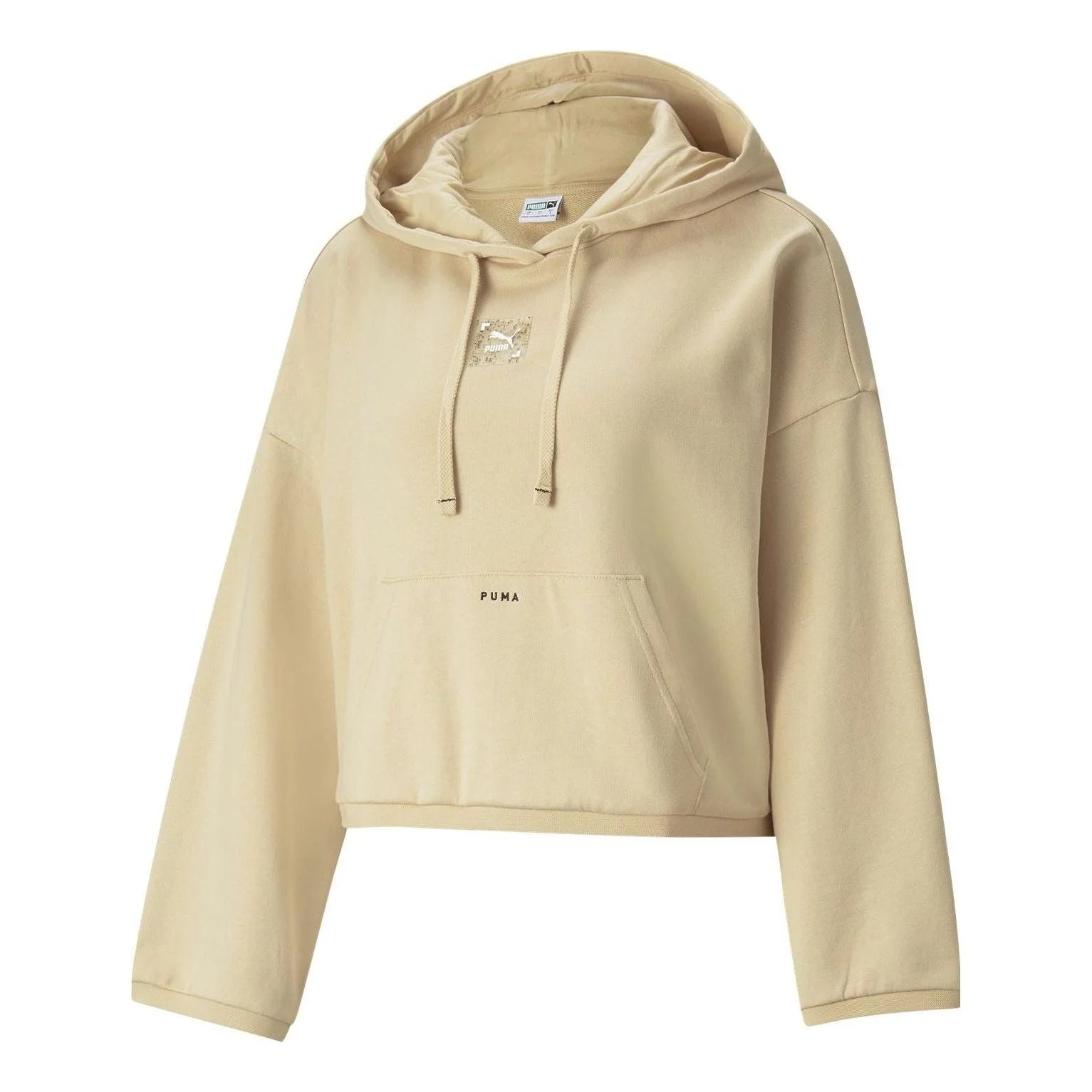 (WMNS) PUMA RE.GEN Cropped Hoodie 'Yellow' 531941-20 - 1