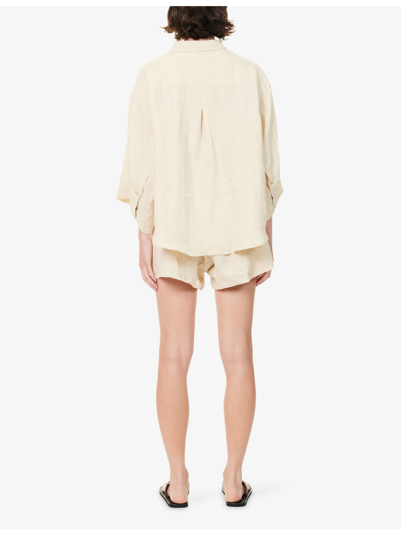 03 Relaxed Linen Shirt and Shorts Set 4