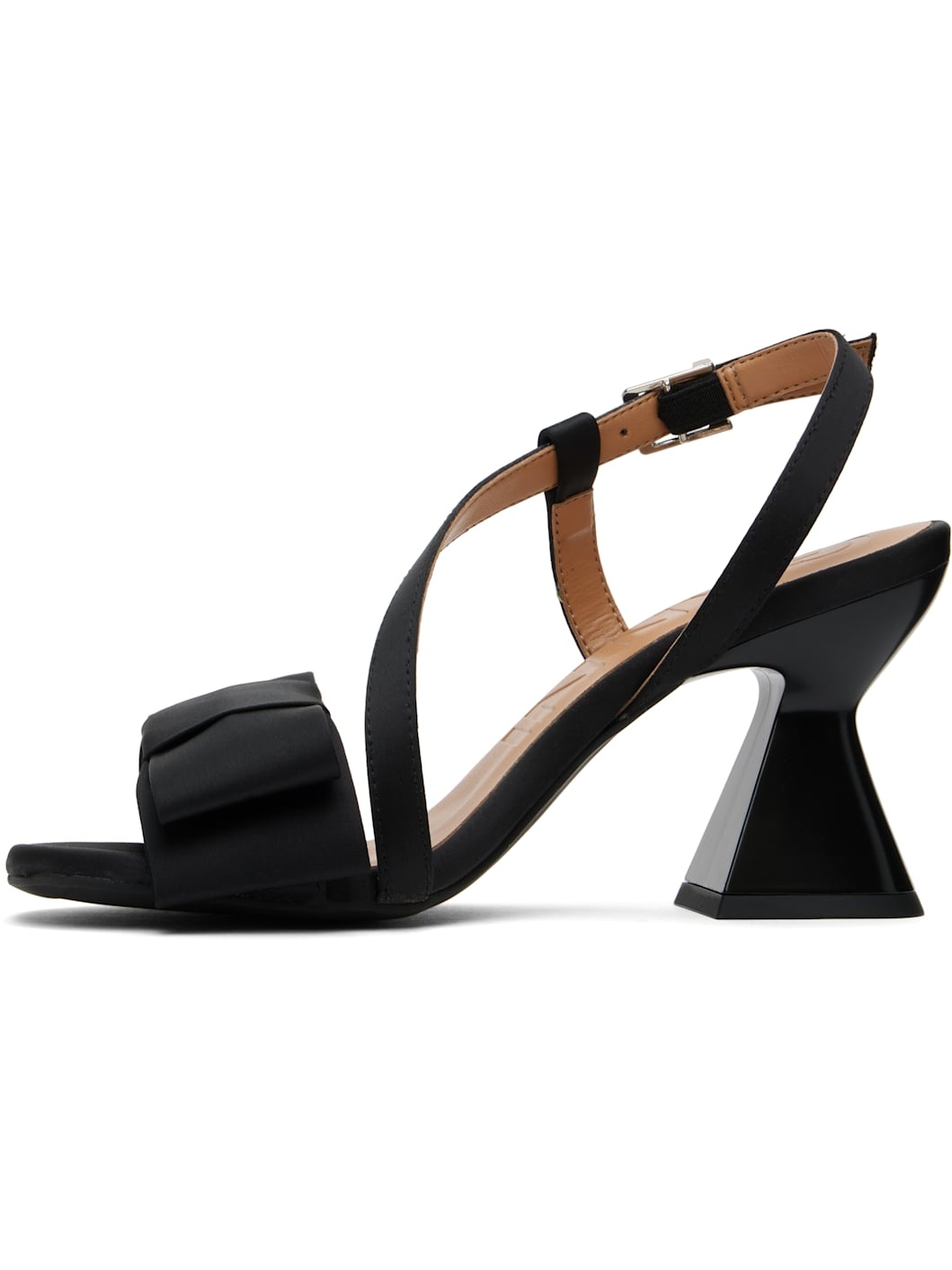 Blak Big Bow High Heeled Sandals - 3
