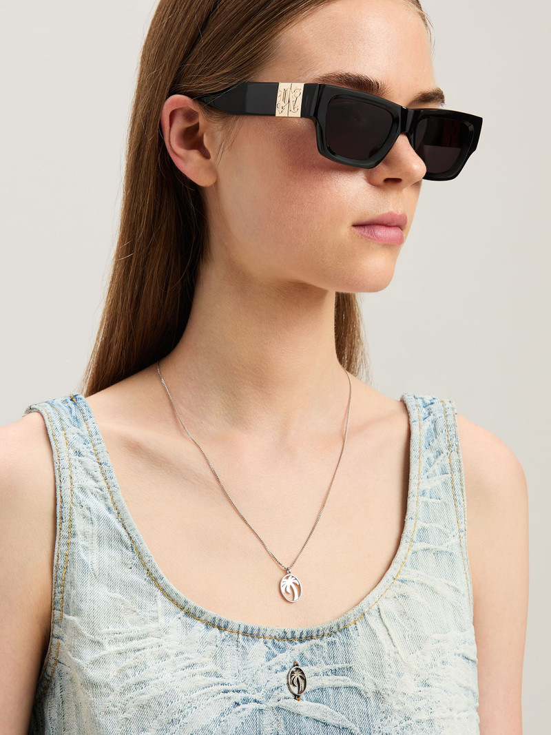 Palm Angels Oval Palm Necklace outlook