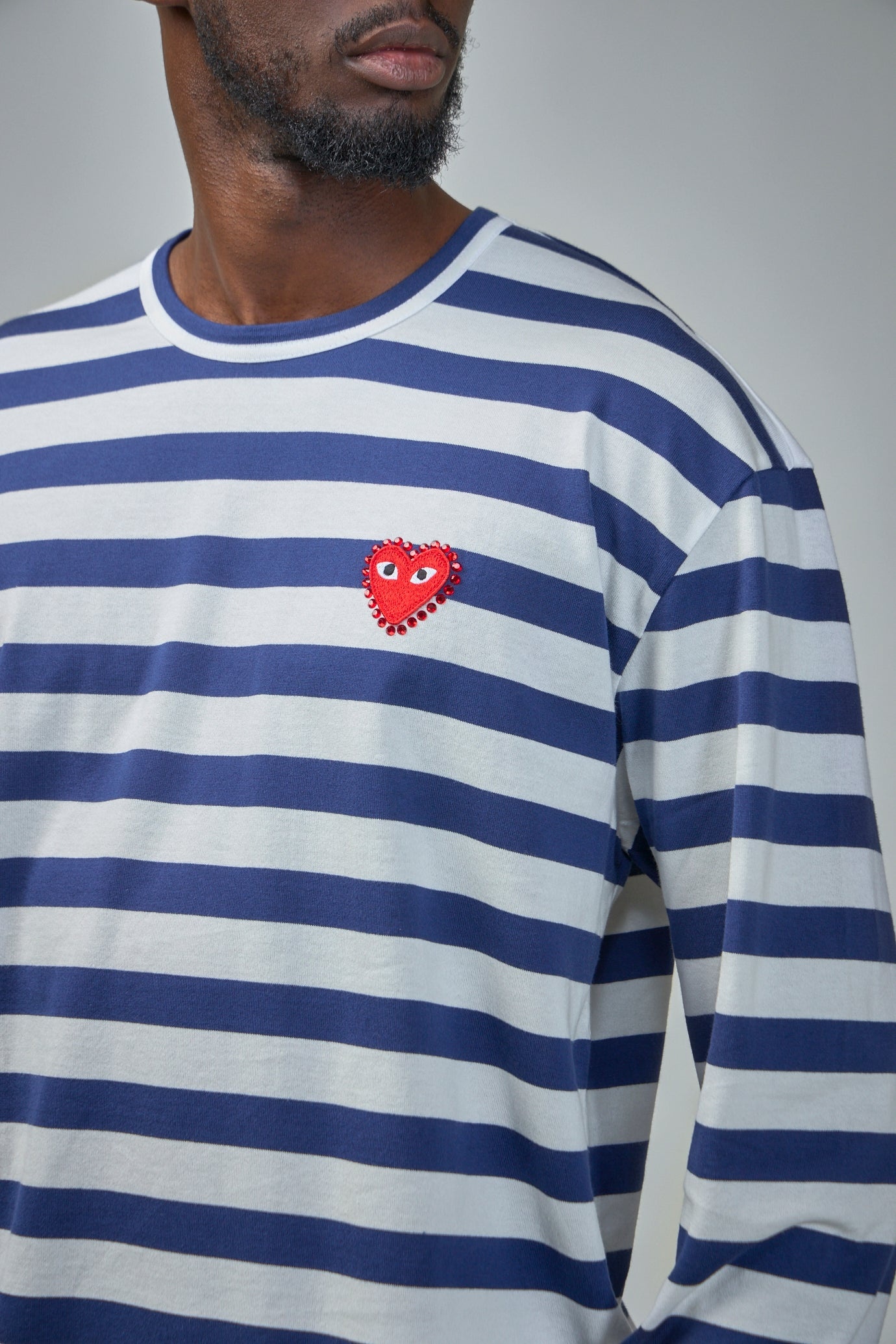 T-Shirt Rhinostone Emblem Rhinestone Heart - 4