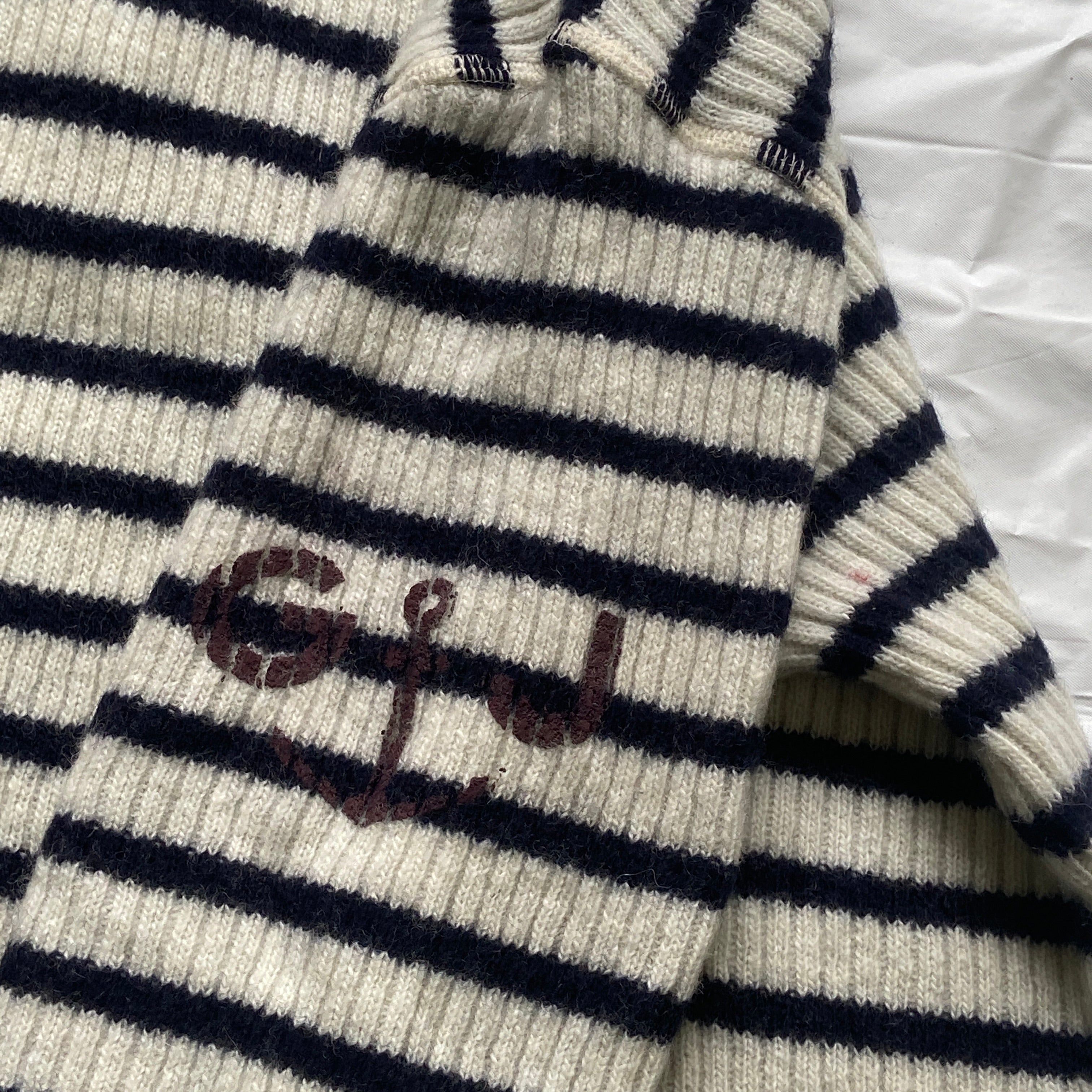 Jean paul gaultier jean’s striped knit oversized sweater S - 3