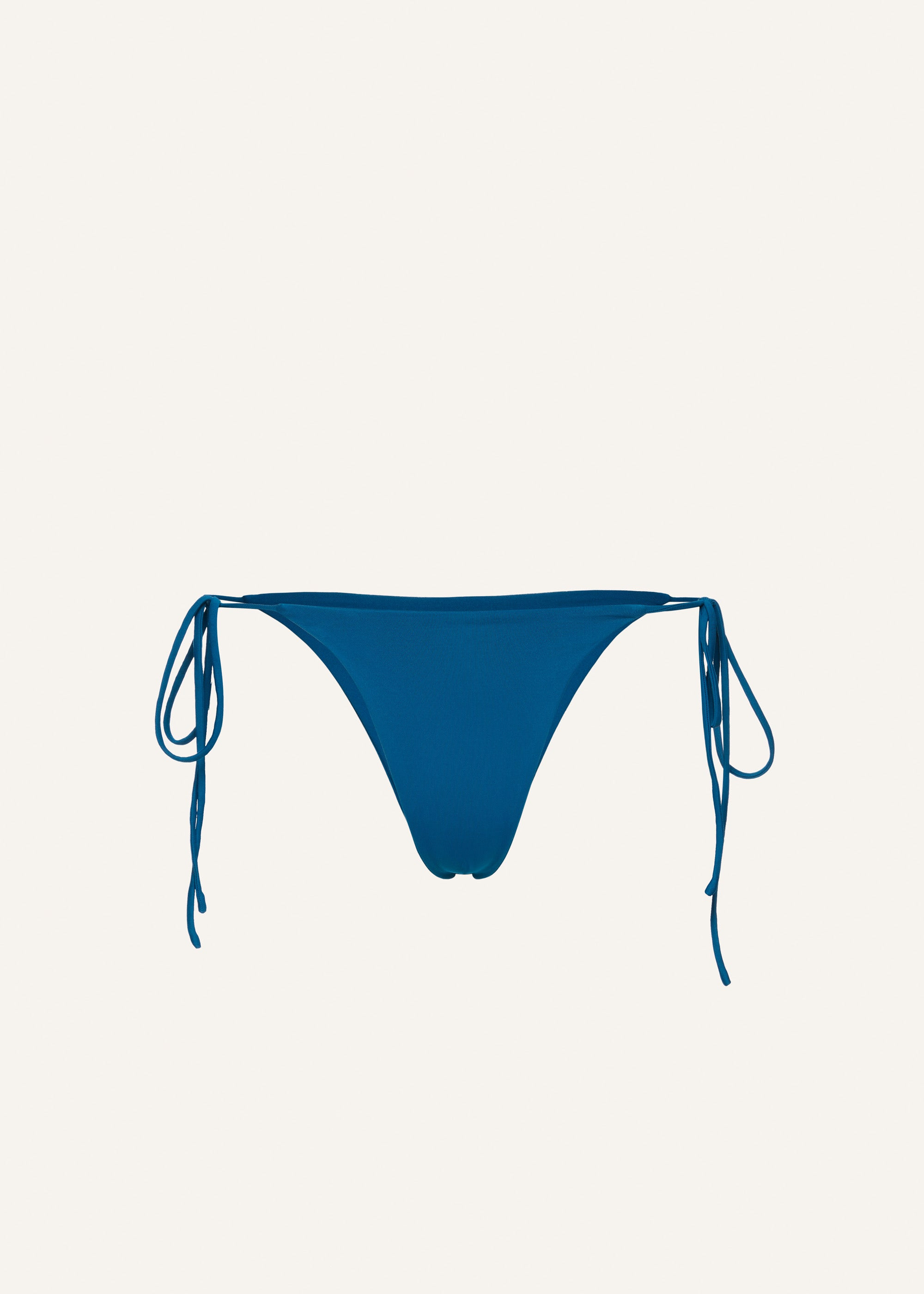 String tie swim bottom in ocean blue - 1
