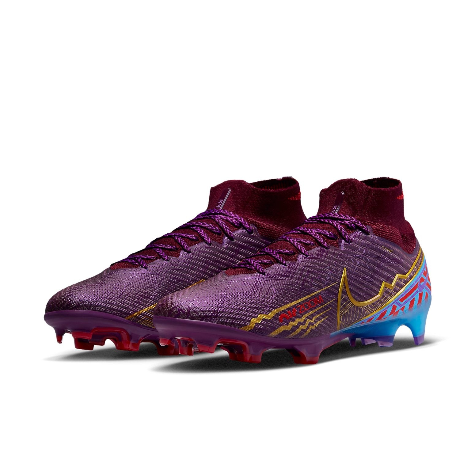 Nike Kylian Mbapp x Zoom Mercurial Superfly 9 Elite FG 'Dark Beetroot' DO9342-694 - 4