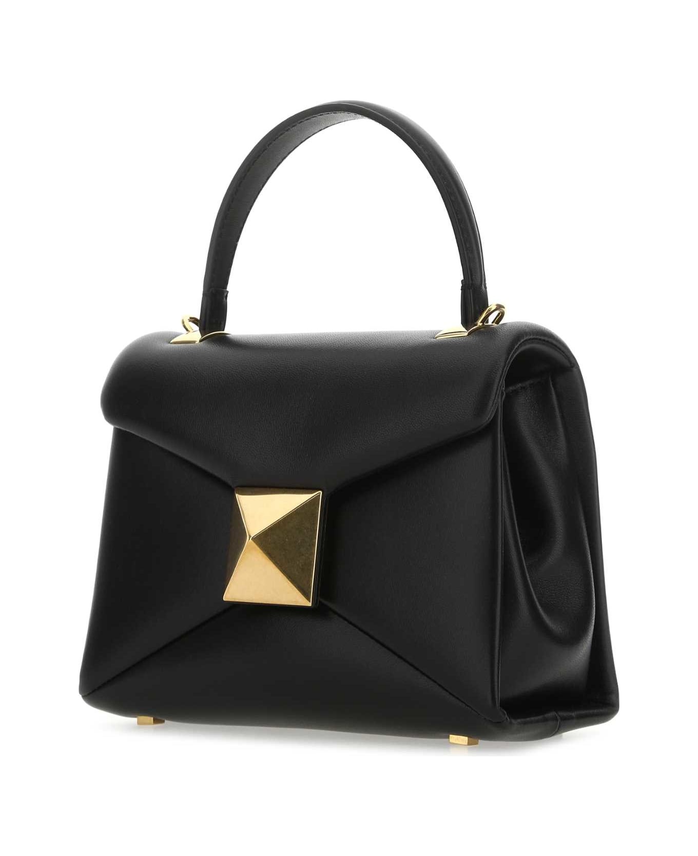 Black Nappa Leather Mini One Stud Handbag - 2