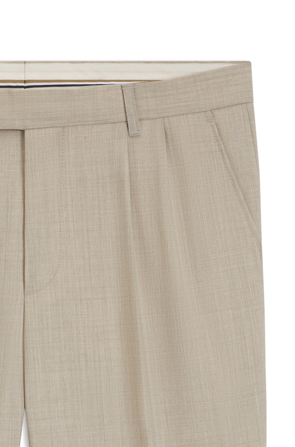 REGULAR-FIT PANTS IN MICRO-PATTERNED WOOL - 6