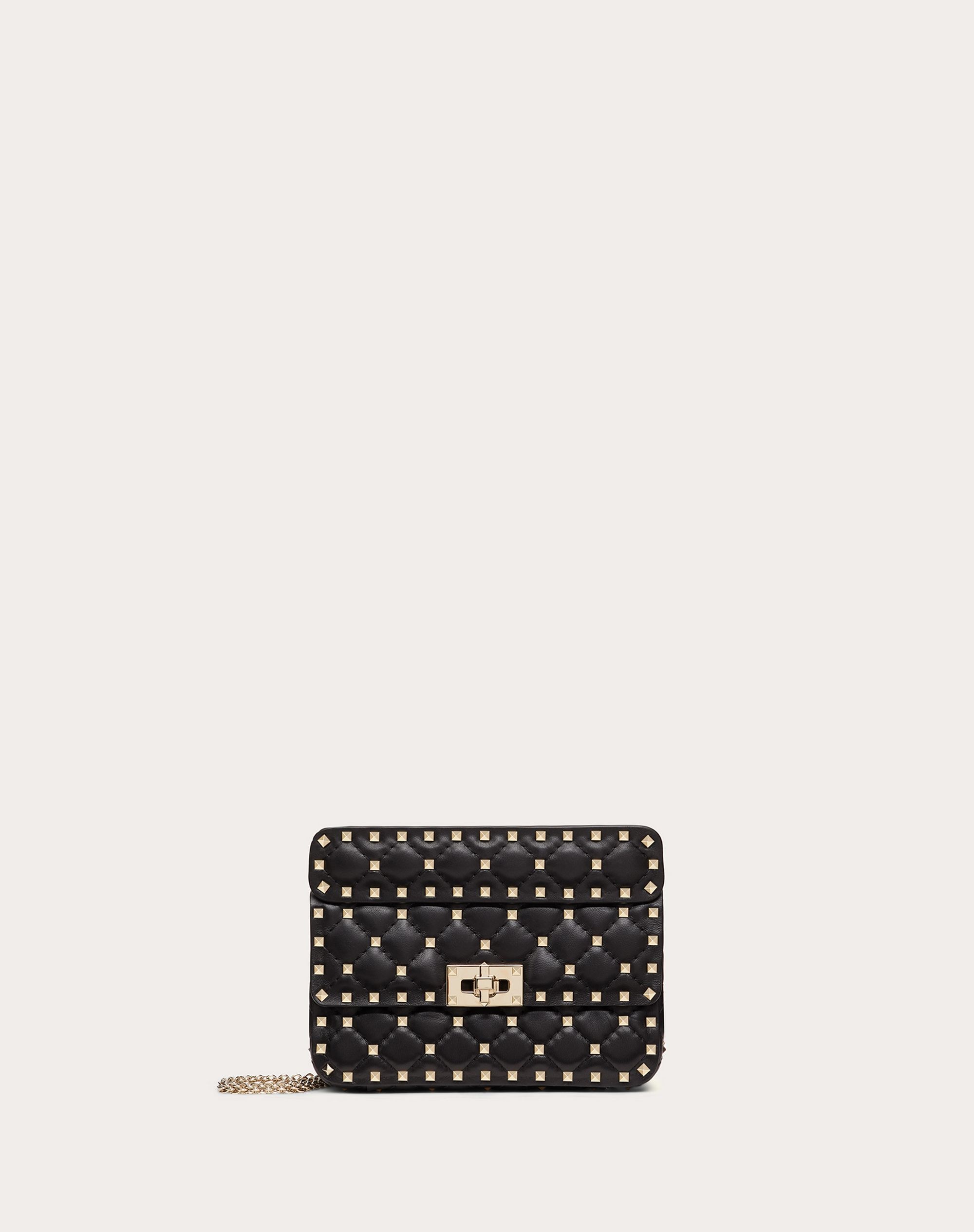 Small Rockstud Spike Nappa Leather Bag - 1