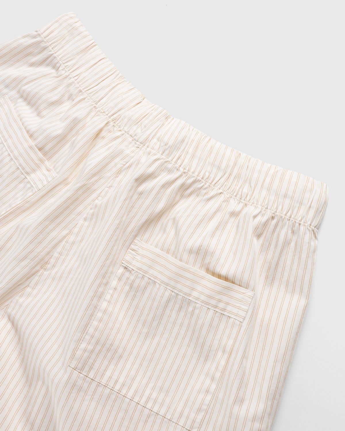 Birkenstock x Tekla – Poplin Pyjama Shorts Wheat Stripes - 7