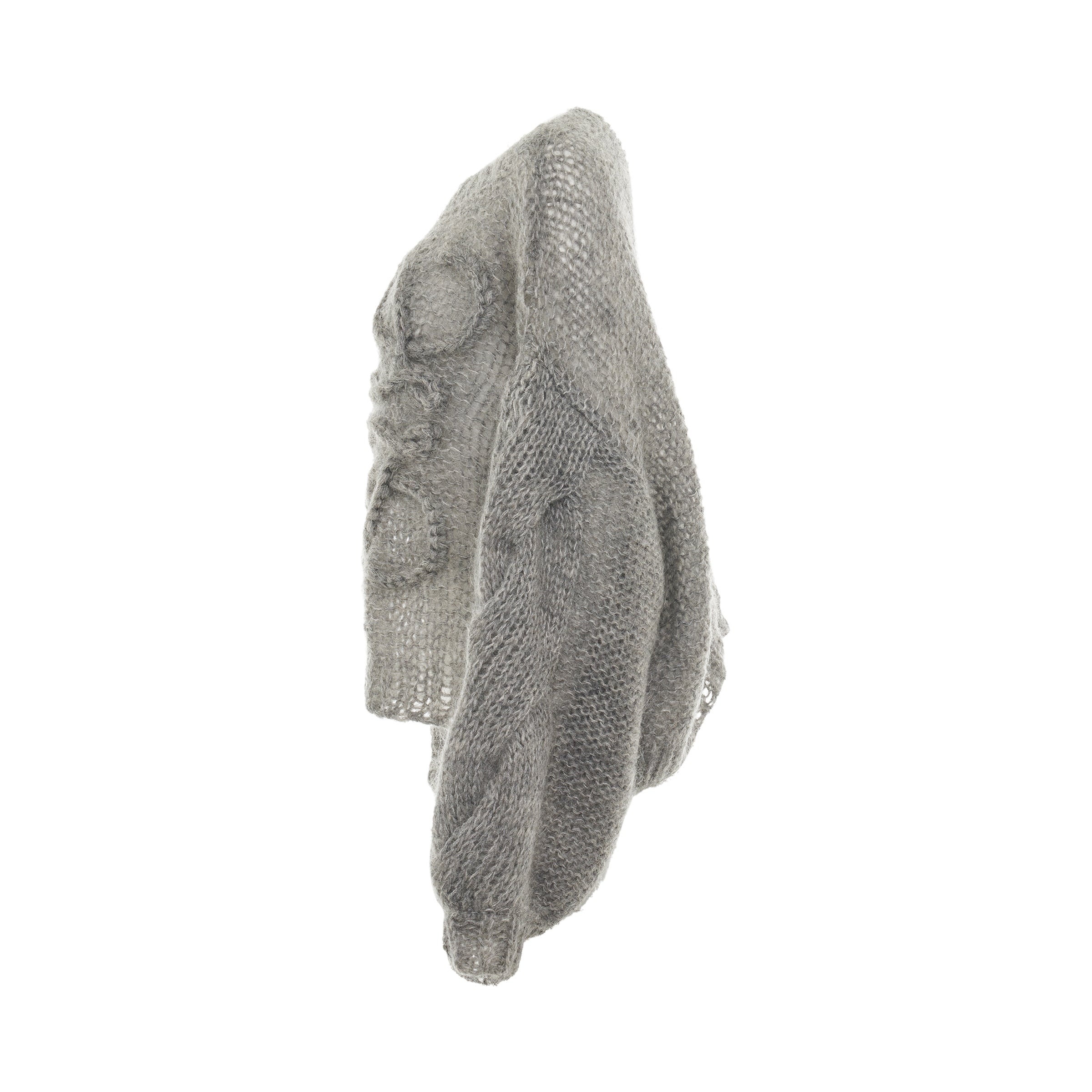 Anagram Mohair Sweater in Grey Melange - 3
