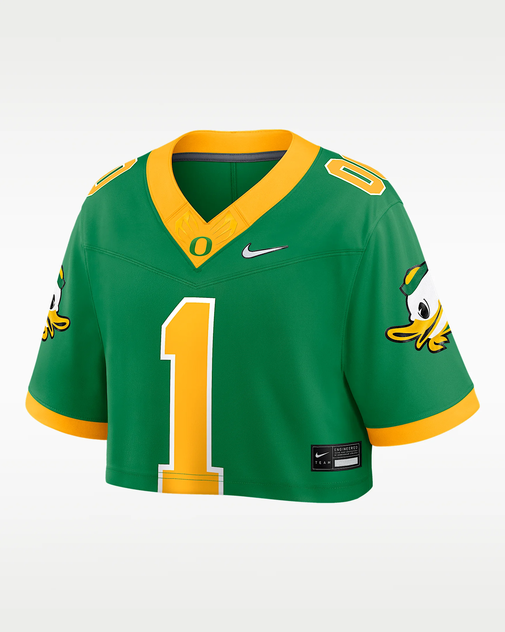 Oregon Women's Nike Dri-FIT College Cropped Game Jersey - 1
