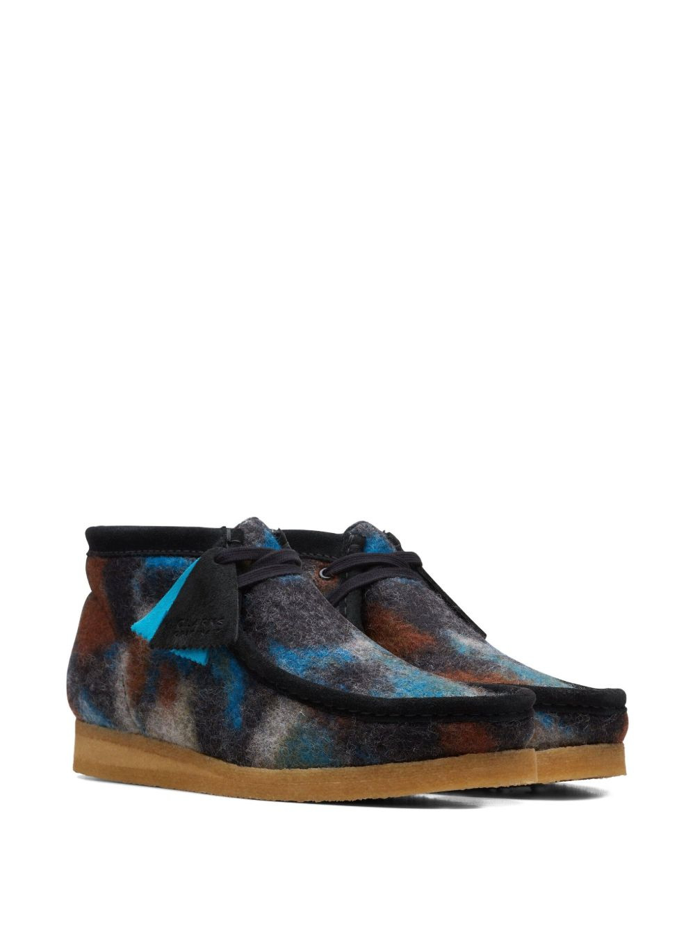 patterned lace-up "Black" boots - 2