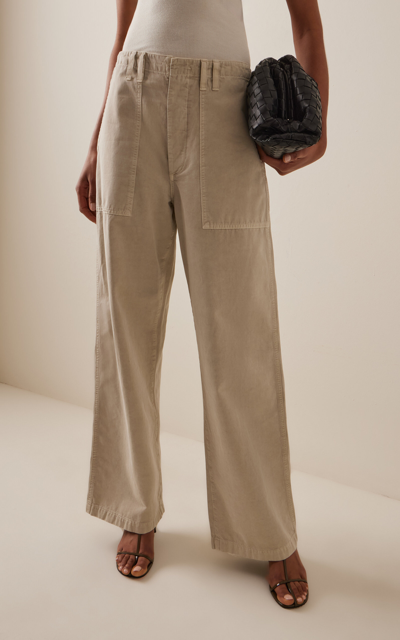 Yuna Twill Utility Pants ivory - 3