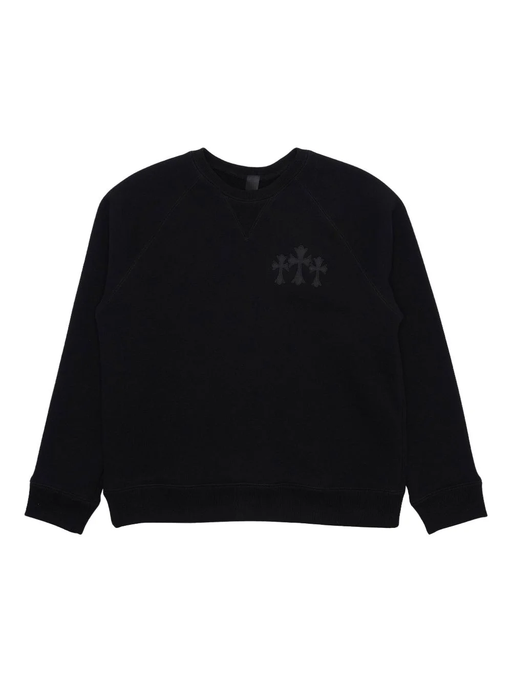 crew-neck cotton sweatshirt - 1