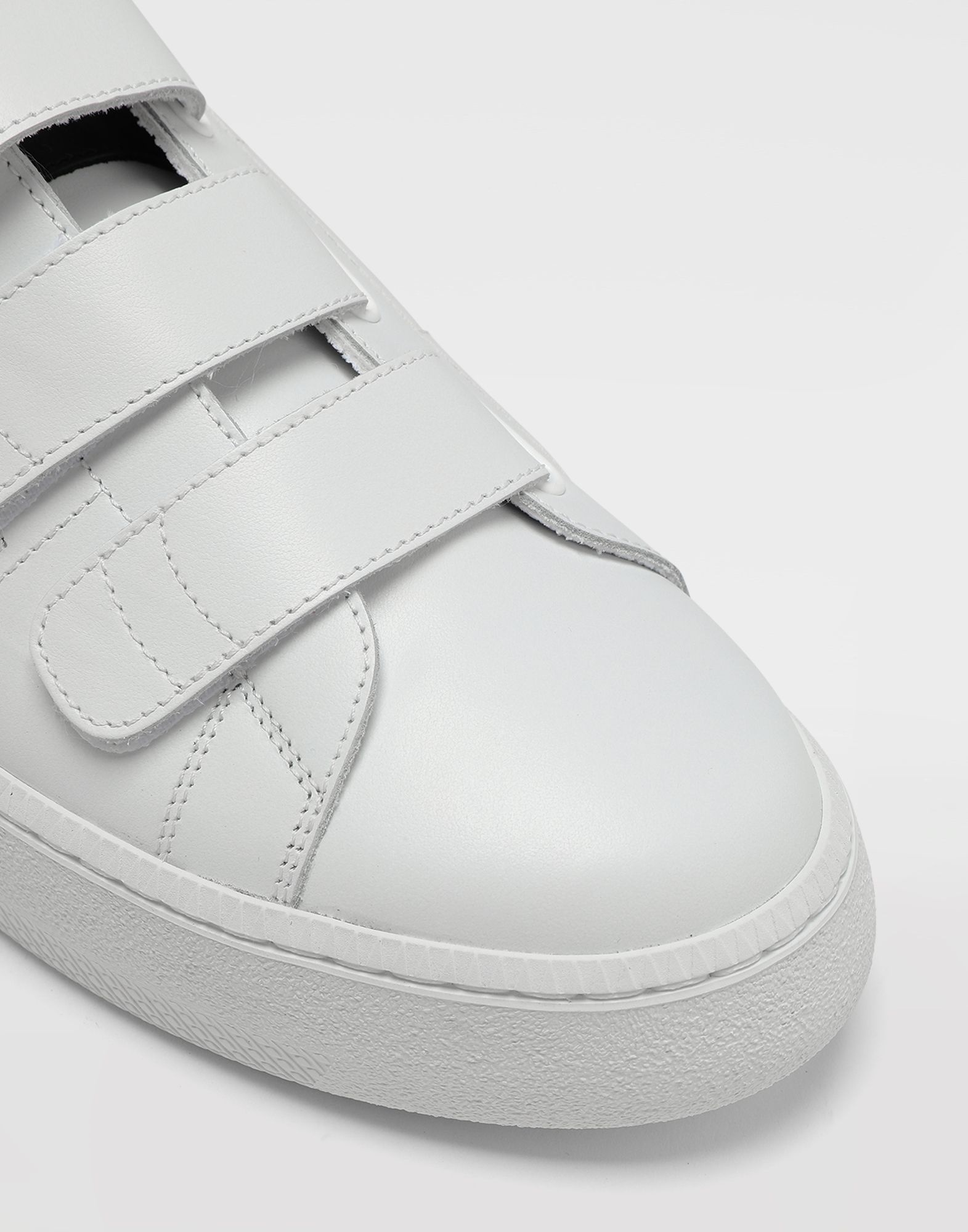 Wedge leather tennis shoes - 5