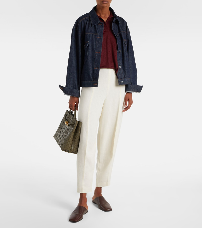 Loro Piana Gargano linen polo shirt outlook