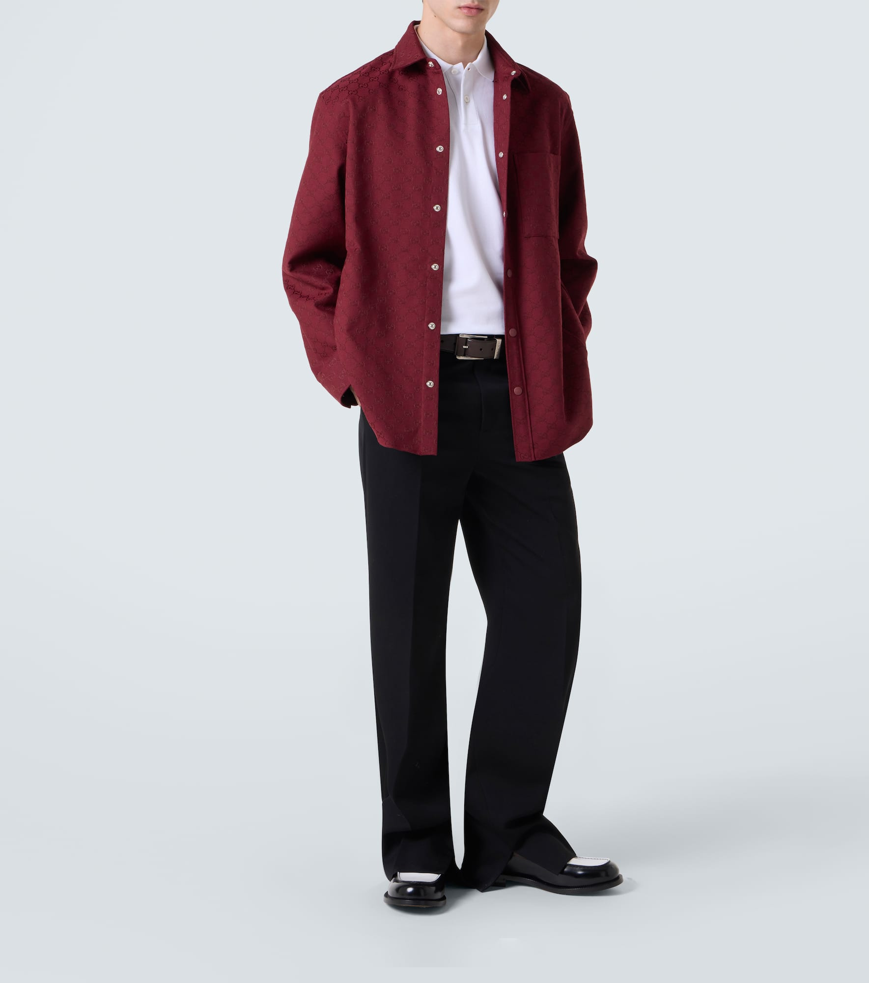 GG Canvas cotton-blend shirt - 2