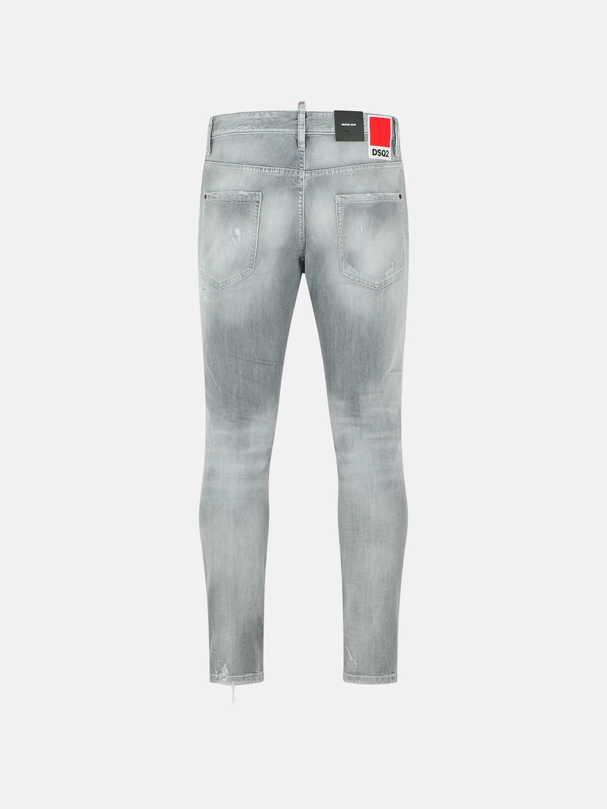 'SKATER' LIGHT GREY COTTON JEANS - 3