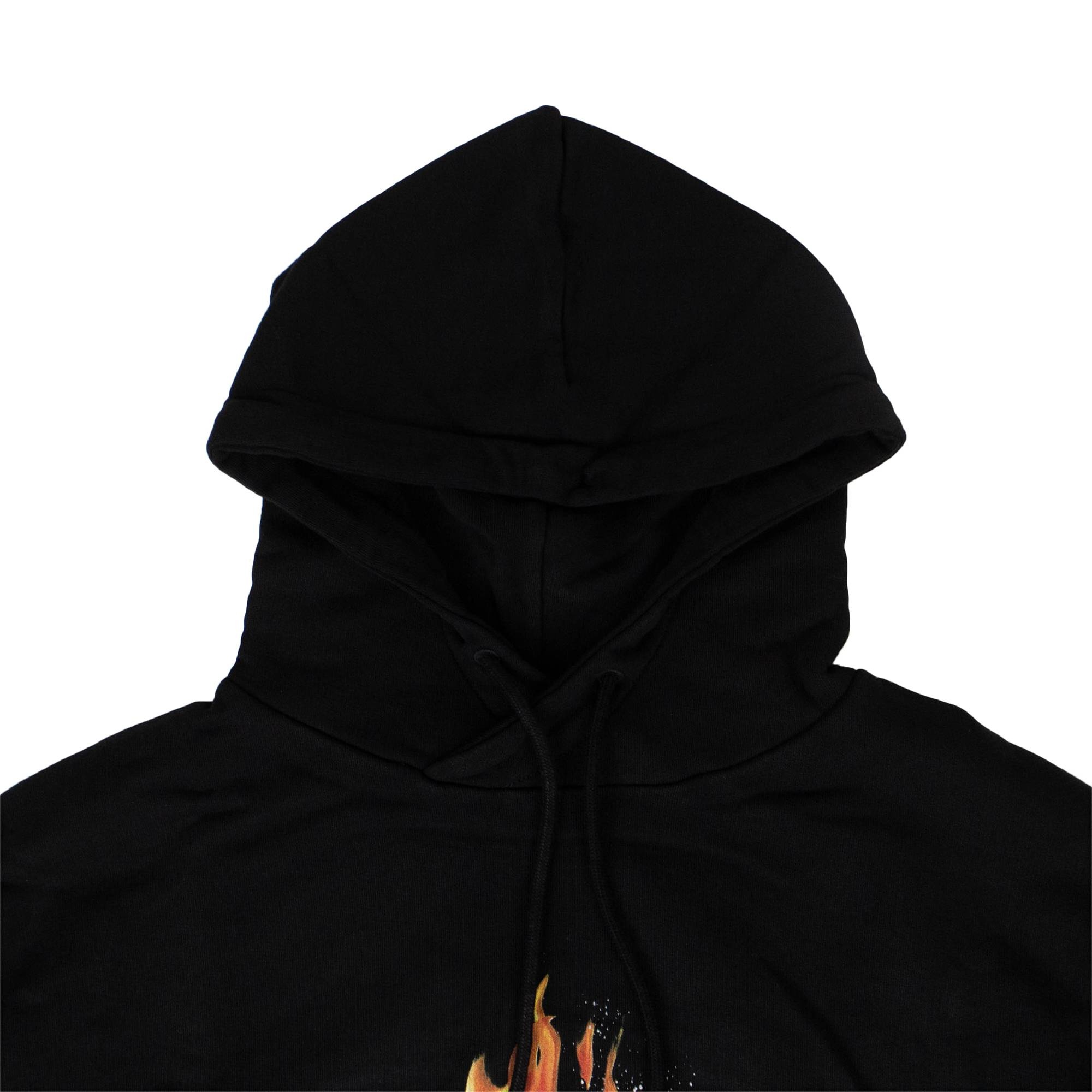 Off-White Diag Fire Back Zip Sweatshirt 'Black' - 3