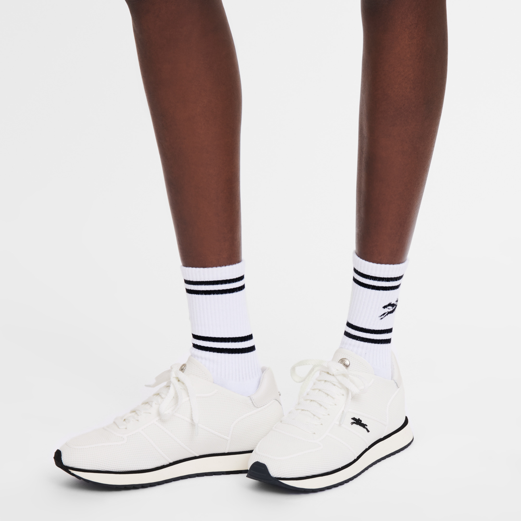 Le Pliage Collection Sneakers Ecru - Leather - 2