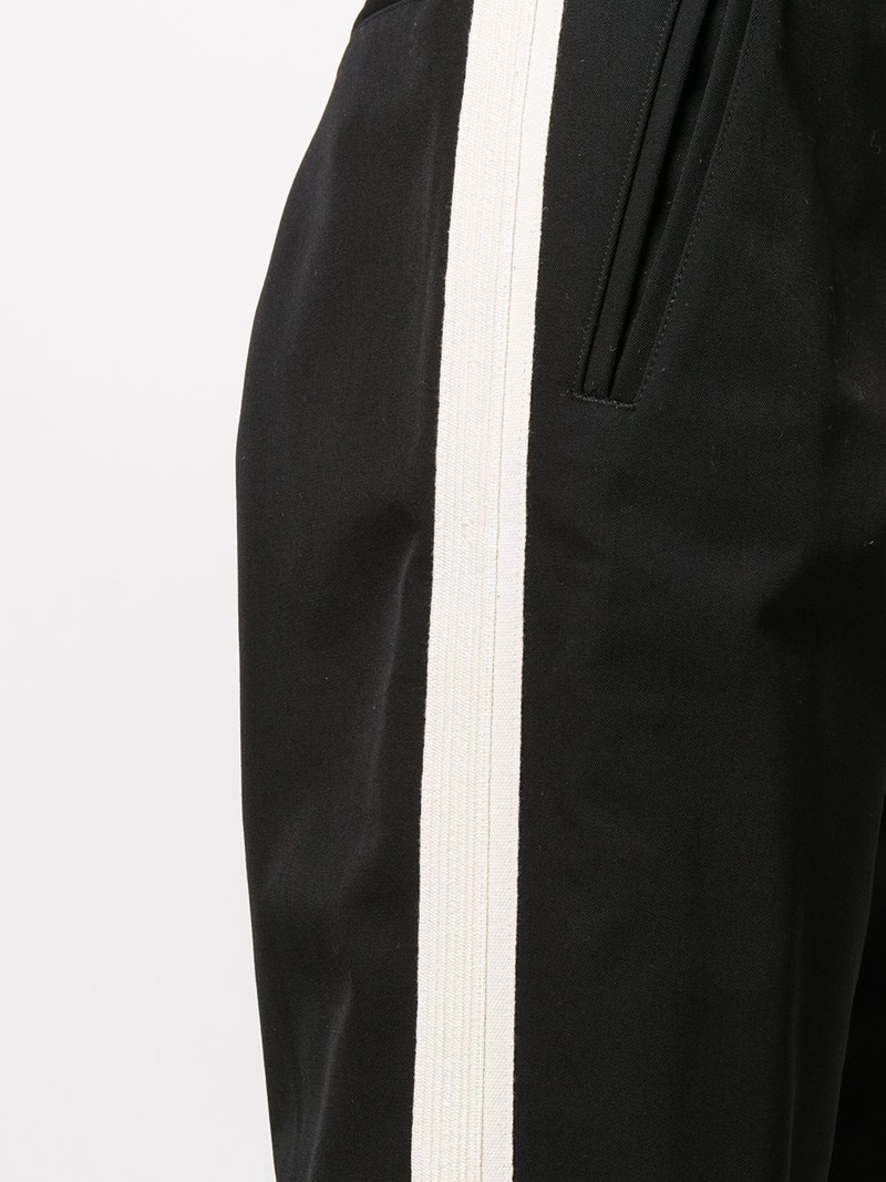 side-stripe straight-fit trousers 5