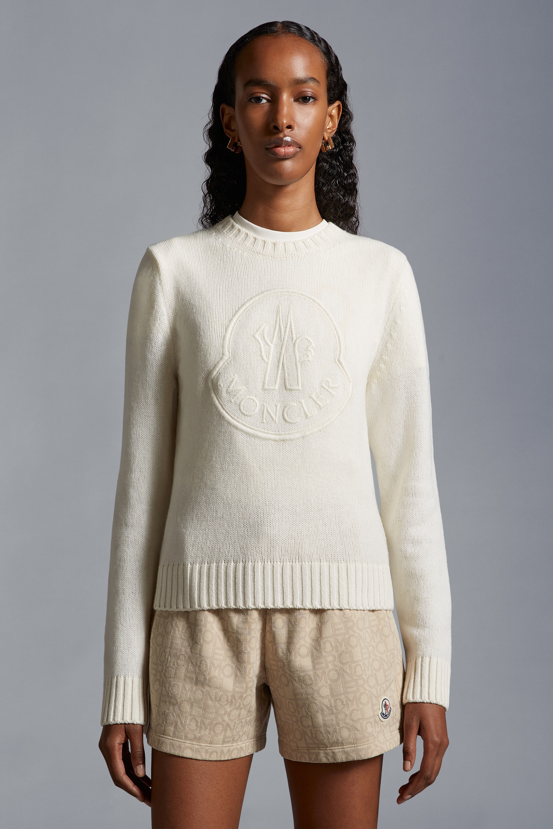 Embroidered Logo Cashmere & Wool Sweater - 3