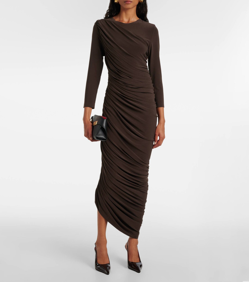 NORMA KAMALI Gathered jersey midi dress outlook