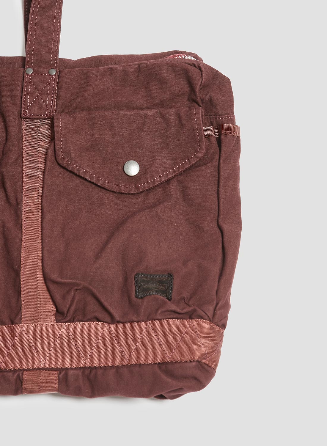 Porter-Yoshida & Co Crag 2Way Boston Bag Small in Burgundy - 6