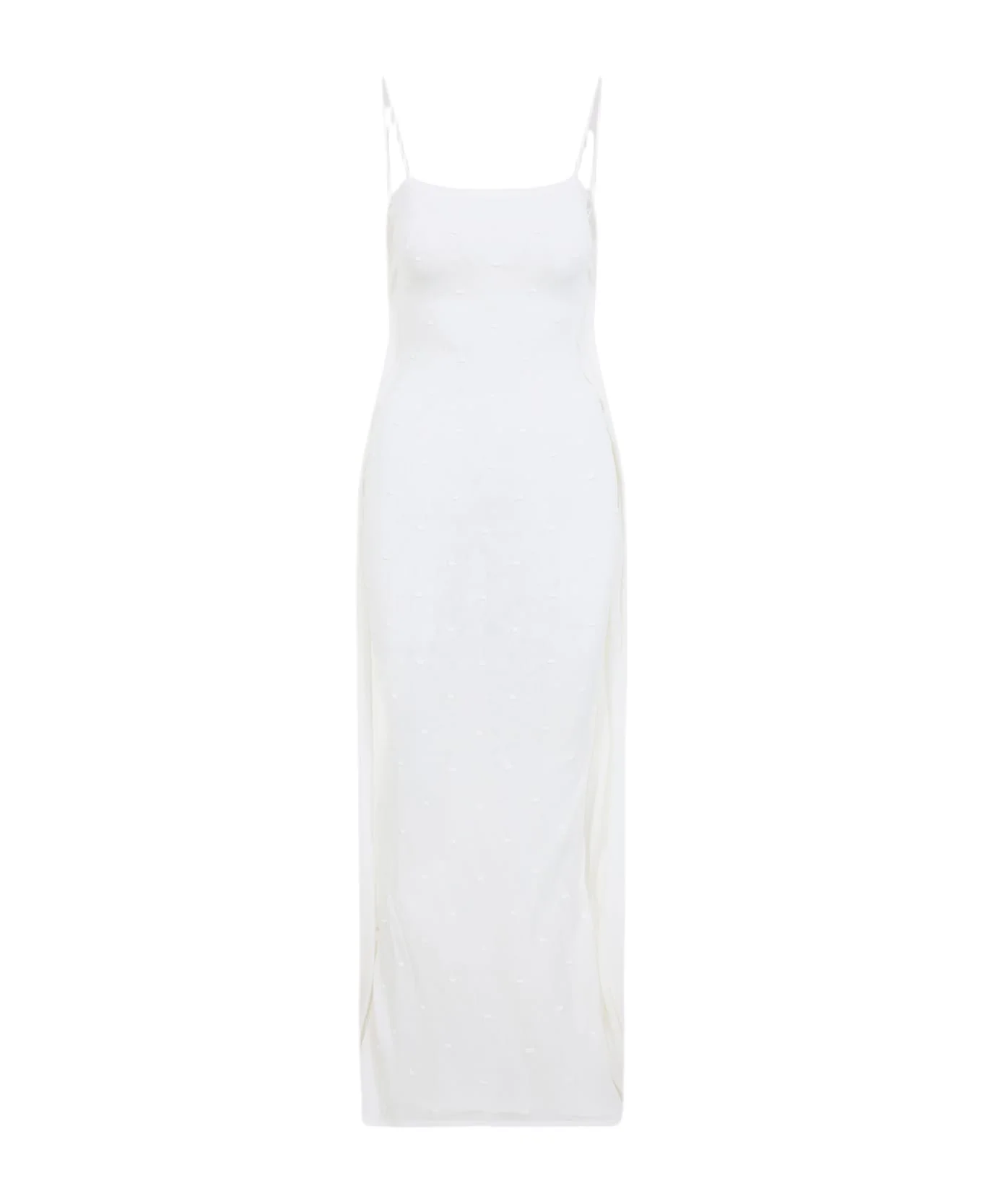 La Robe Maille Plumetis Long Dress - 1