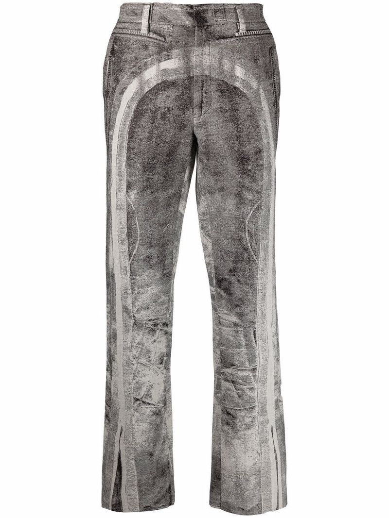 tromp l'oeil straight-leg jeans 1