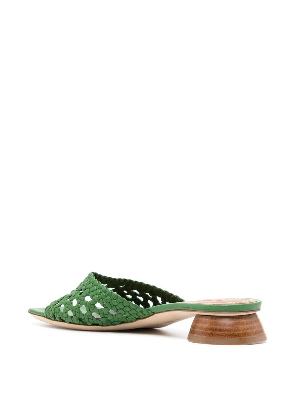 Simone 35mm crochet leather sandals - 3