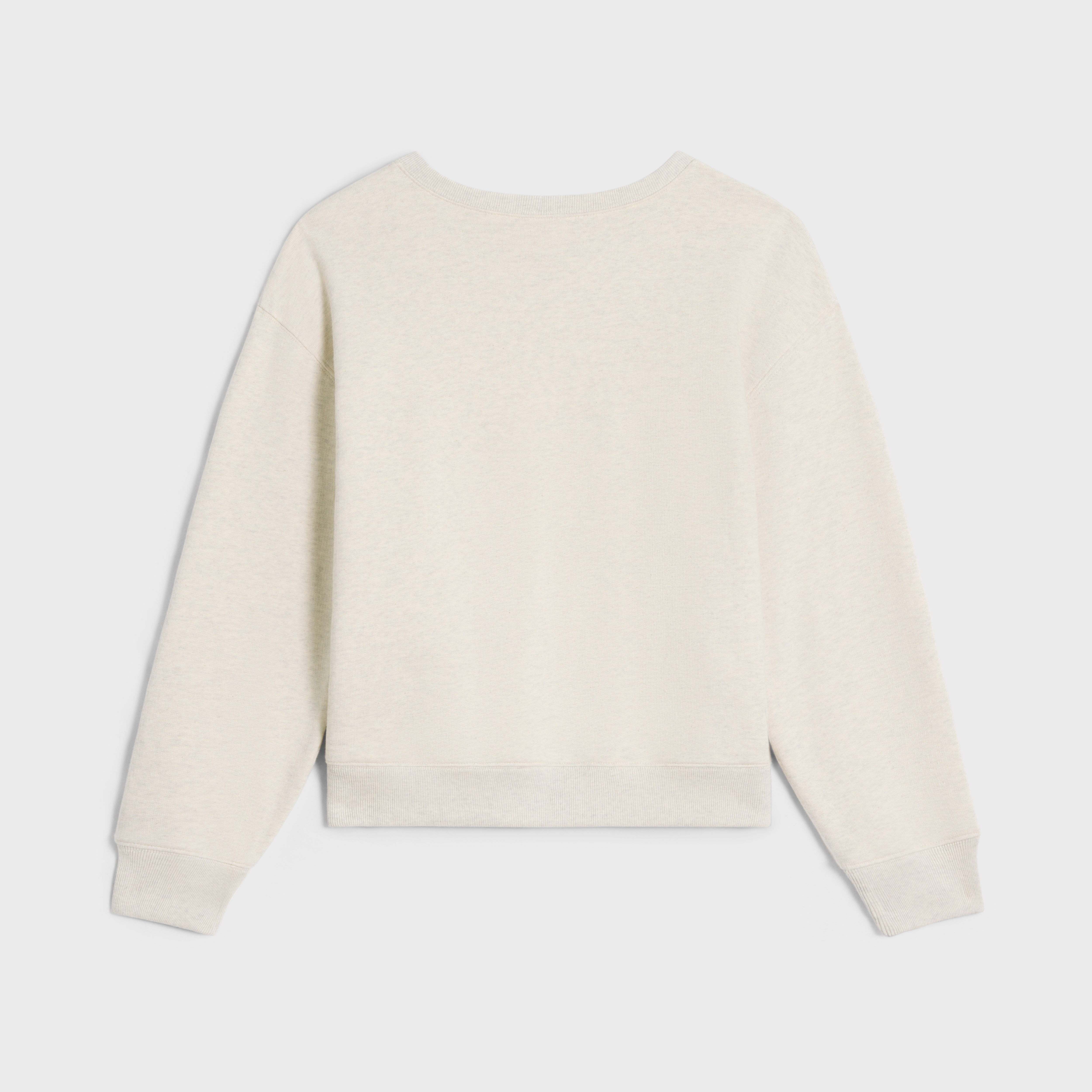 celine paris loose sweatshirt in cotton fleece - 2