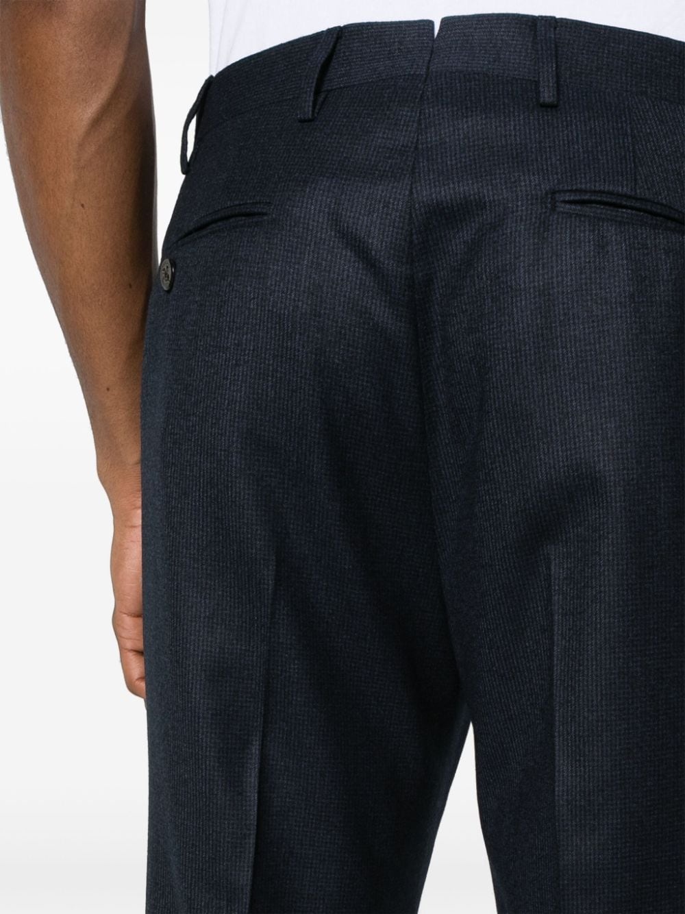 mini-check tailored trousers - 5