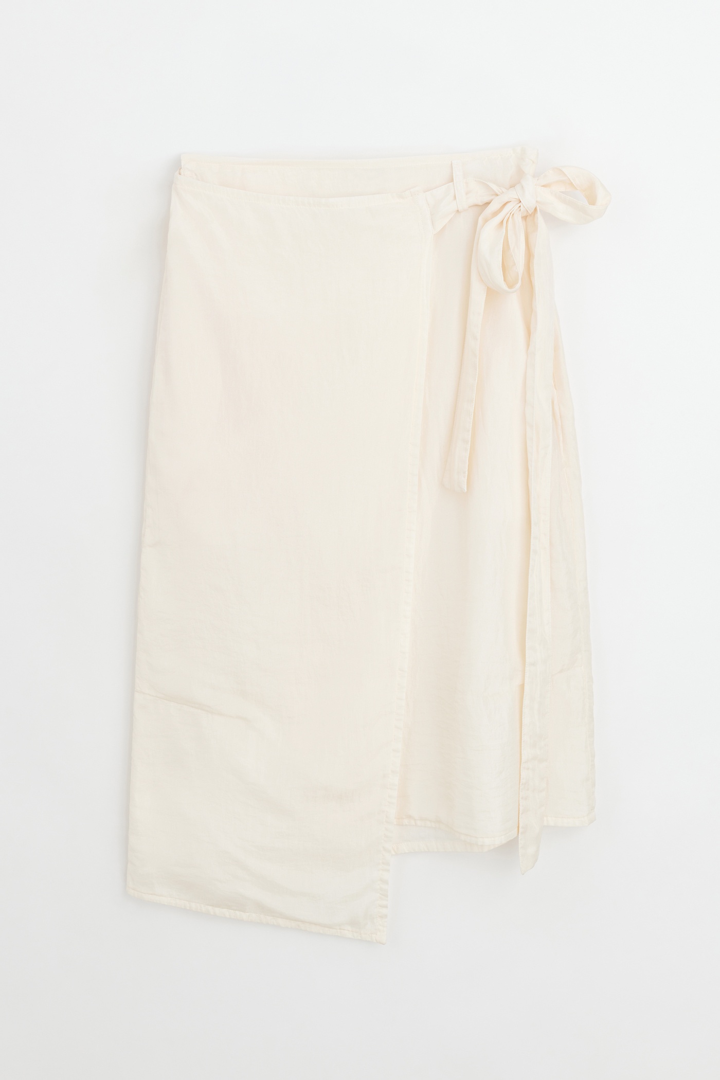 Work Sarong Skirt Champagne Cotton Silk - 2