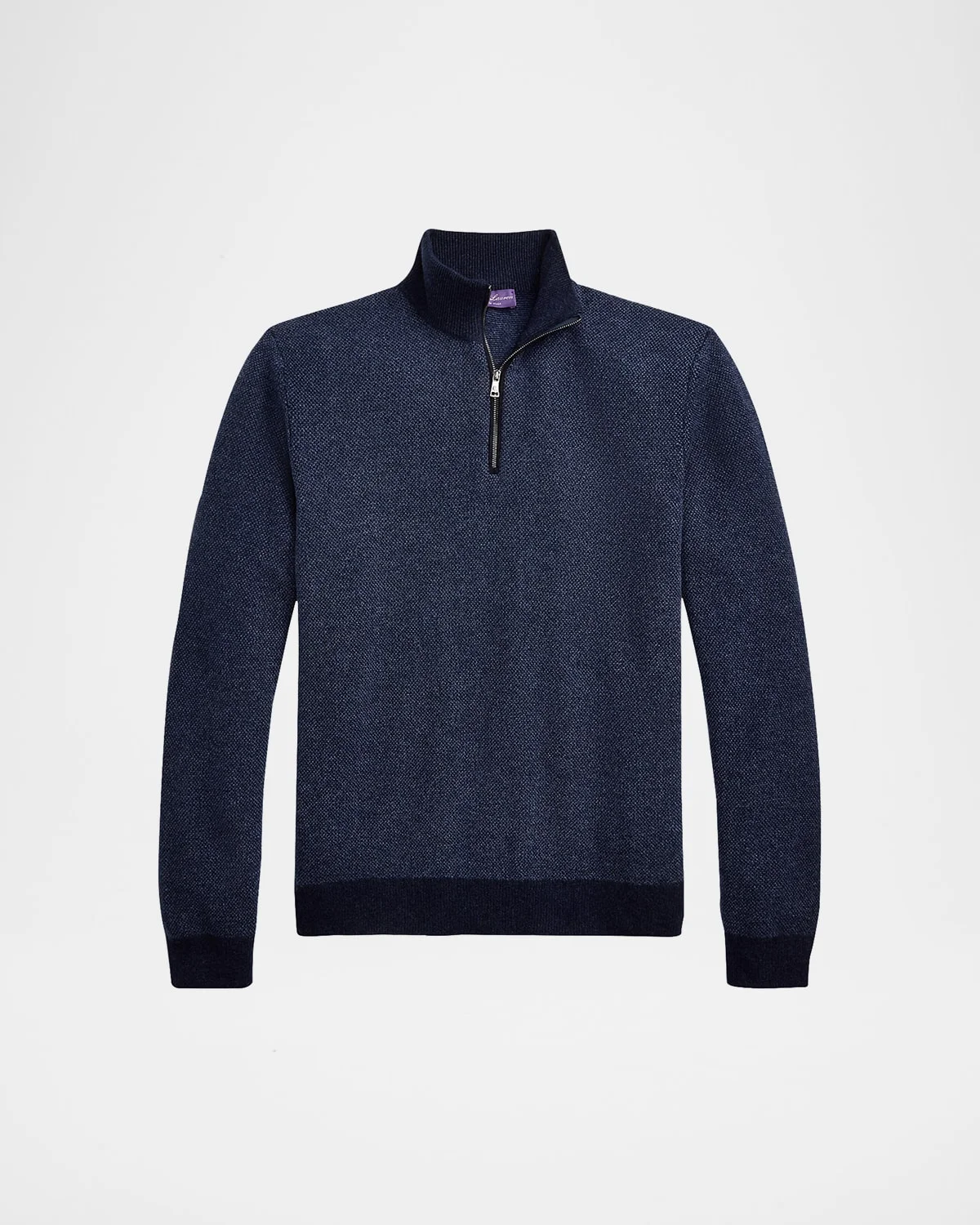 Men's Cashmere Half-Zip Sweater - 1