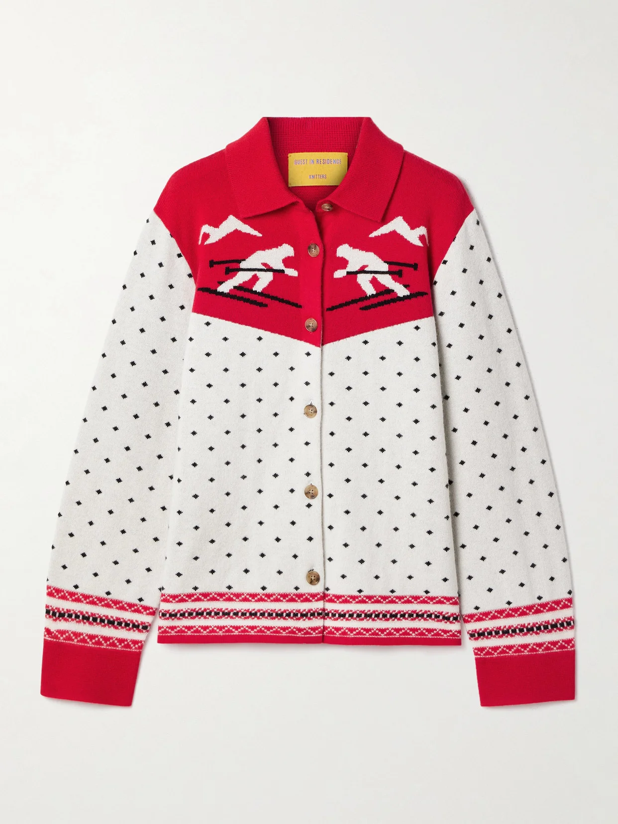 Downhill Wool And Cashmere-blend Jacquard Cardigan - 1