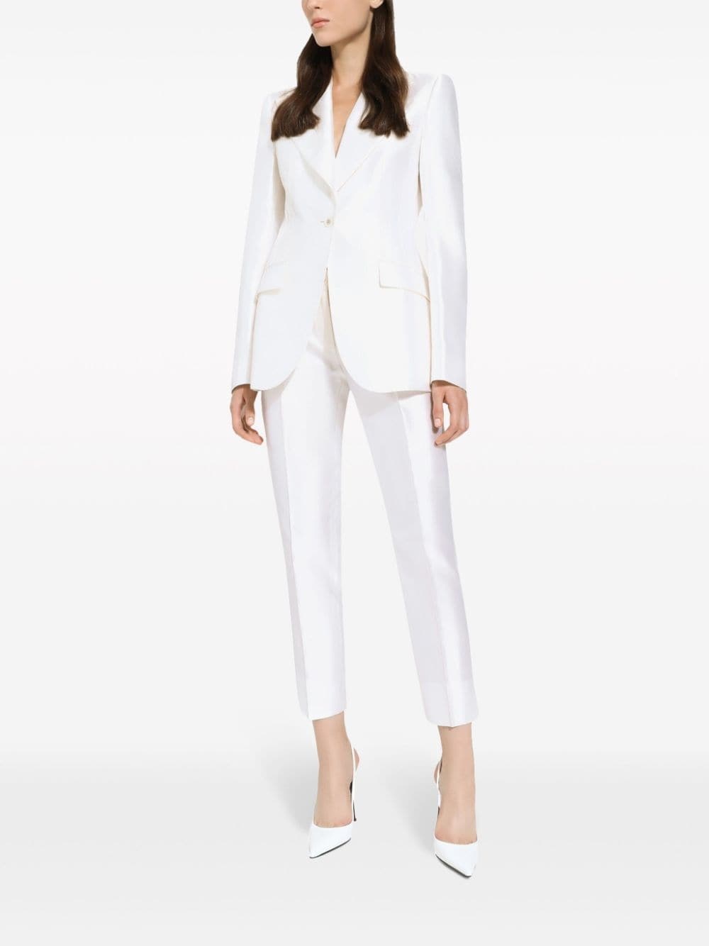 Turlington single-breasted silk blazer - 2