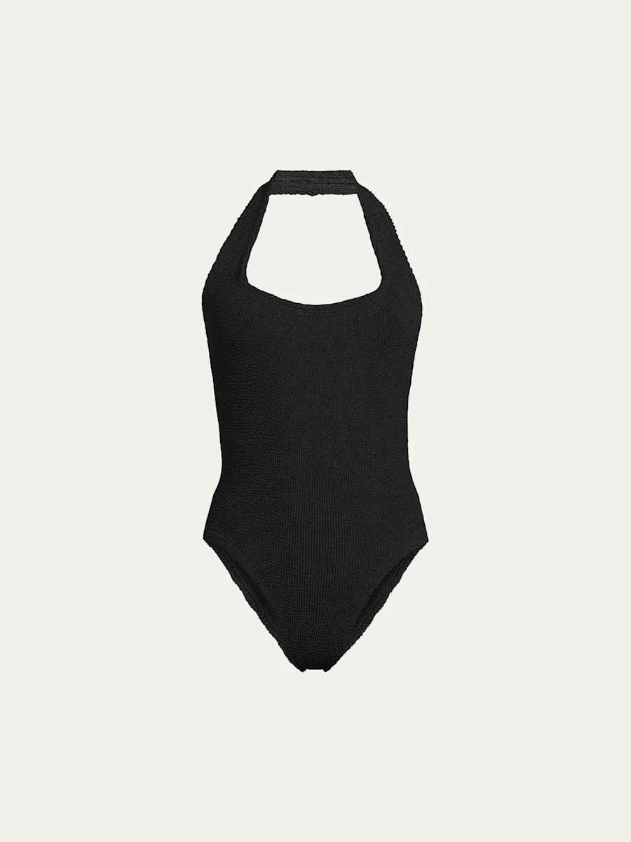 Sandy Open-Back One-Piece Swimsuit - 1