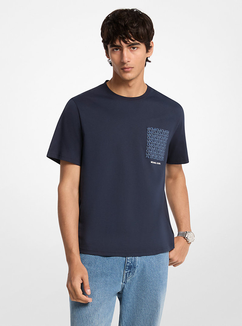 Signature Logo Pocket Cotton T-shirt 1