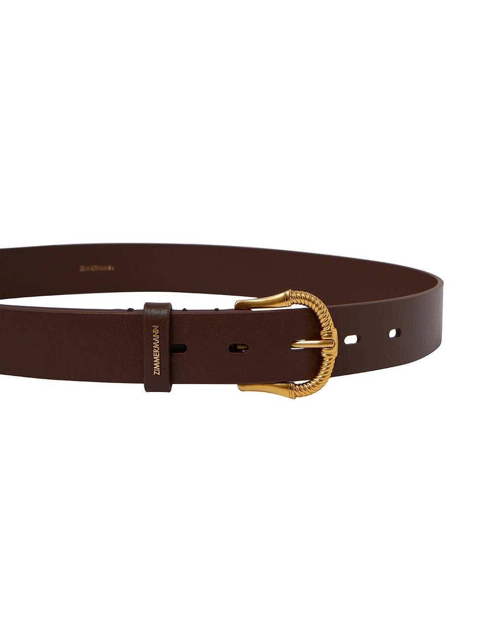 TWISTED BUCKLE LEATHER BELT 30 - 3