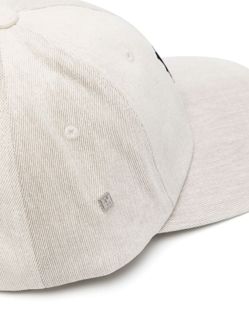 Wooyoungmi logo-embroidered cotton cap outlook