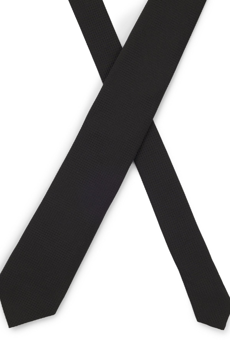 STRUCTURED TIE IN COTTON AND SILK 4