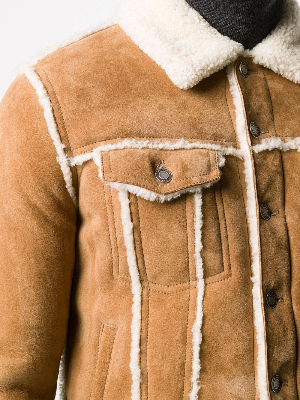 shearling trucker jacket  - 5