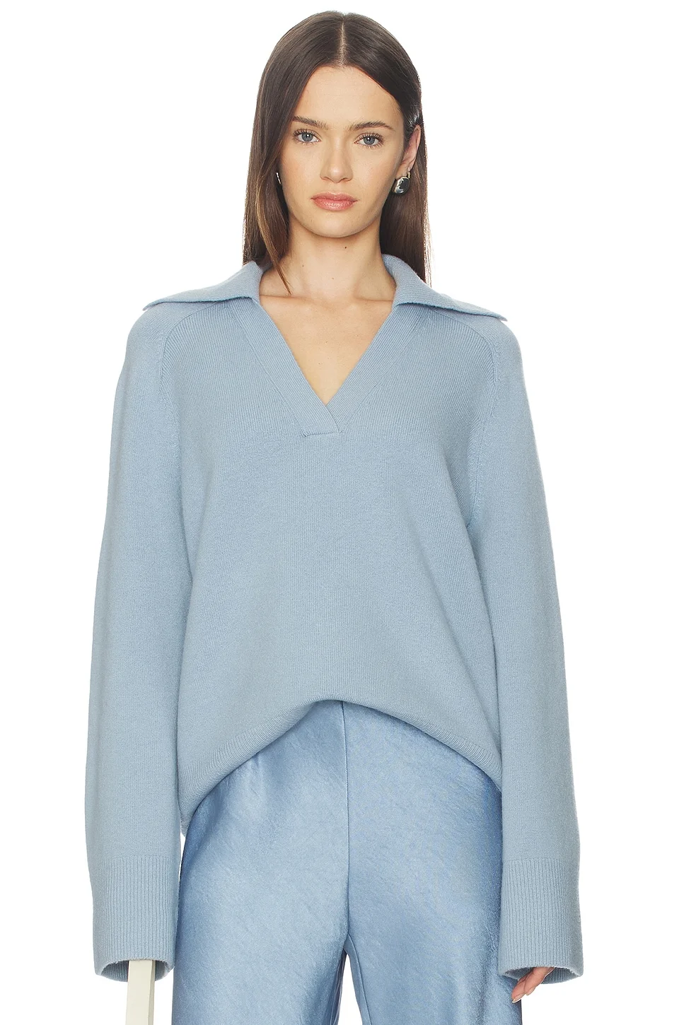 Oversized Wool Cash Polo - 1