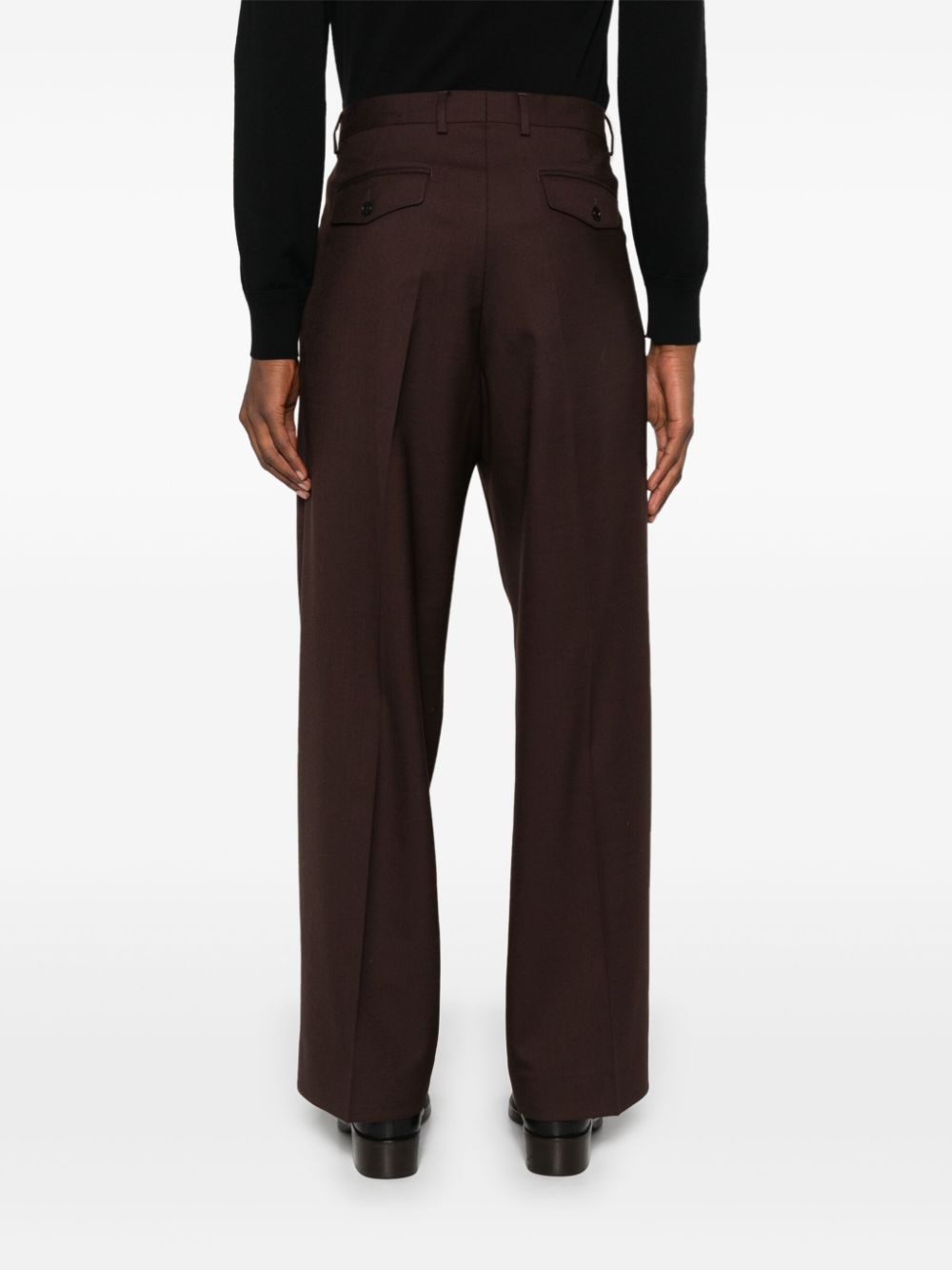 wide pleated trousers - 4