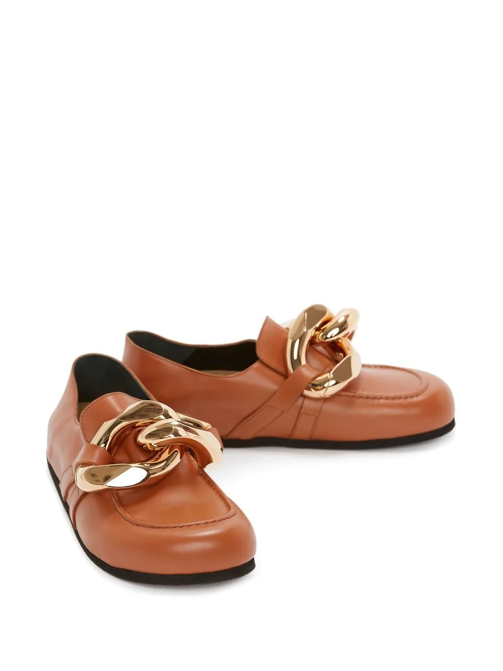Chain leather loafers - 2